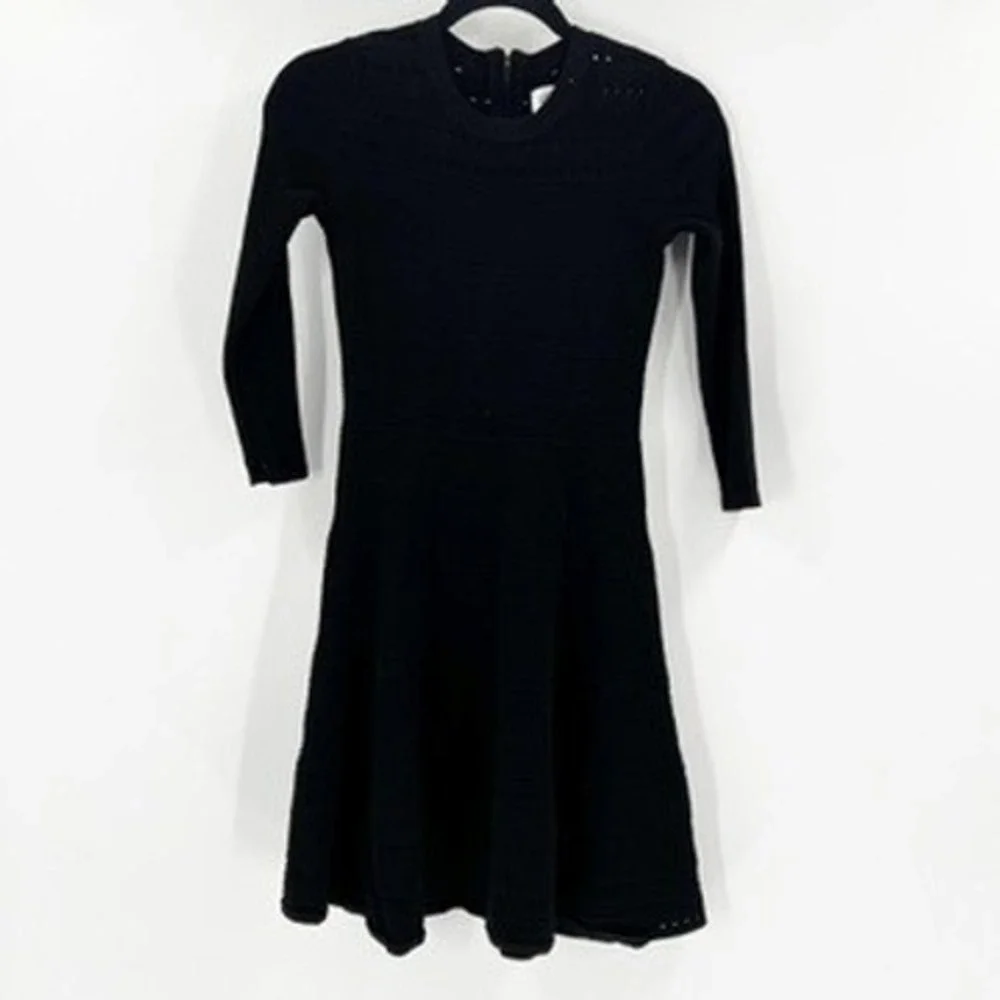 slim fit dress slacks Long Sleeve Fit-and-Flare Shirt Dress – Luxeire main image 1